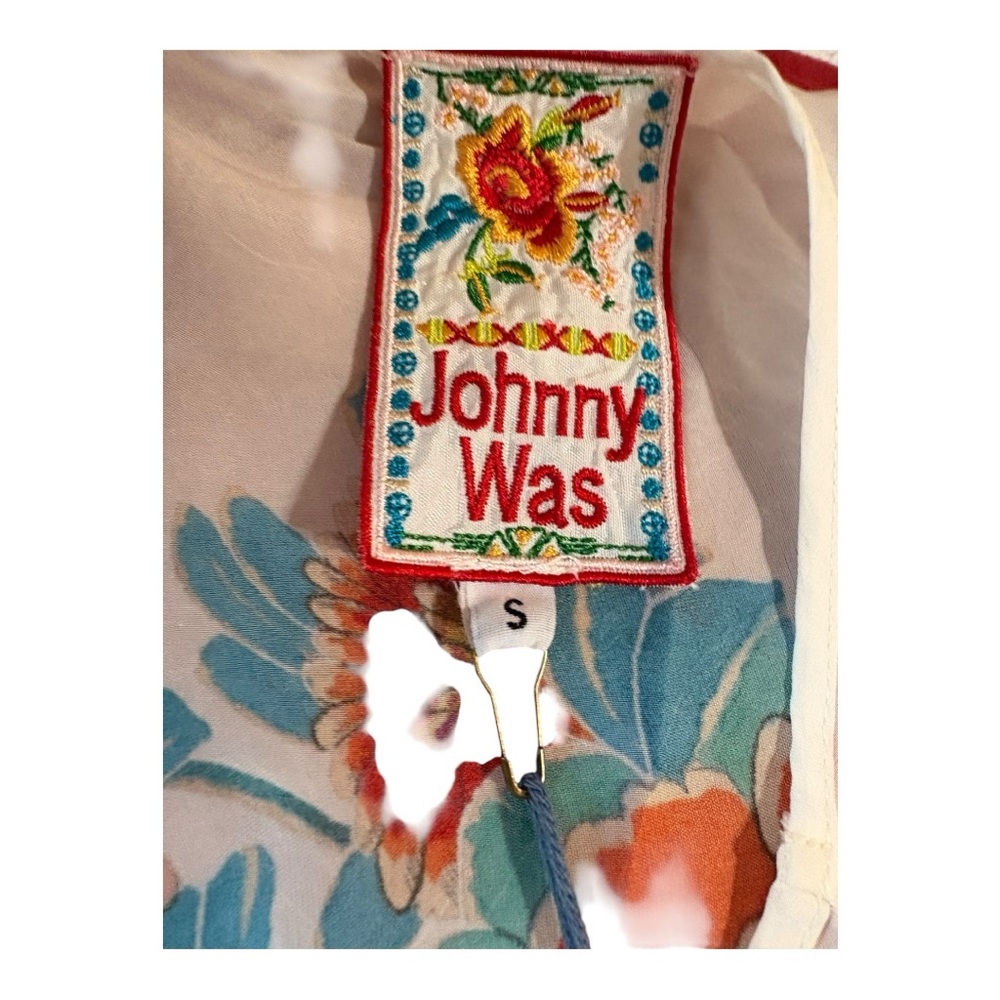 NWT Johnny Was Vibrant Sakuru Paise Short Sleeve Top. - Picture 8 of 8